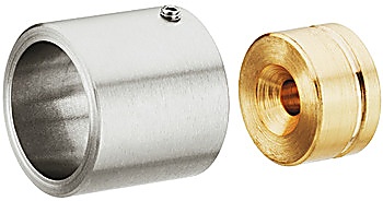 Rail end support, For wardrobe rail, round, ⌀ 30 mm - 803.42.052