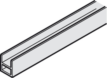 Fixed glass fixing profile, For wall or floor - 940.43.832