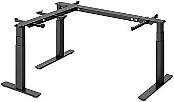 Table baseOfficys TE651 complete set, corner solution 90° - 633.50.336