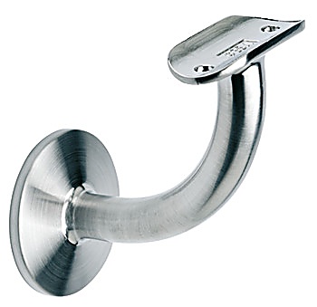 Handrail bracket, with curved support, bar railing system - 812.05.890