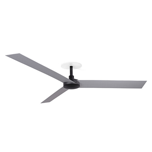 CRUISER RECESSED XL siyah/aluminium fan duvar kumandası beyaz