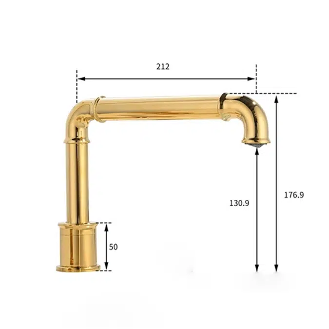 Reno Gold Touchless Basin Faucet