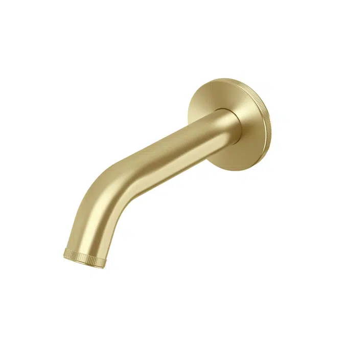 Milli Etch Brushed Gold Wall Basin/Bath Outlet 160mm 21855