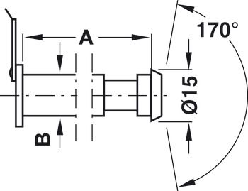 Kapı Görüntüleyici, Kapı Kalınlığına Kadar 57 mm, Startec - 959.00.001