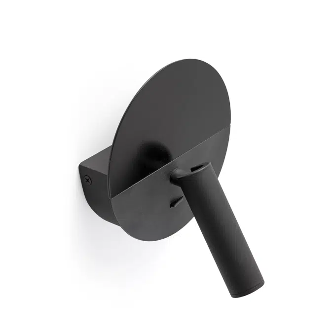 68468 - DUAS Black Reader Wall Lamp with USB
