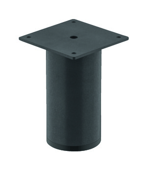 Furniture foot, with plate, without height adjustment - 634.74.232