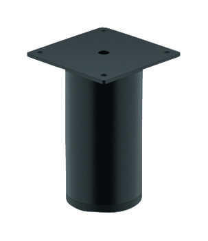 Furniture foot, with plate, without height adjustment - 634.74.250