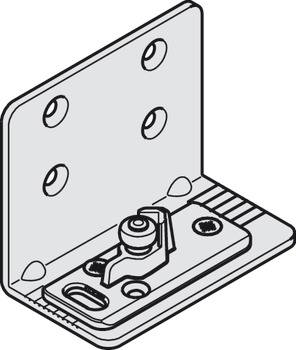 Bottom guide, With wall mounting bracket - 941.00.036