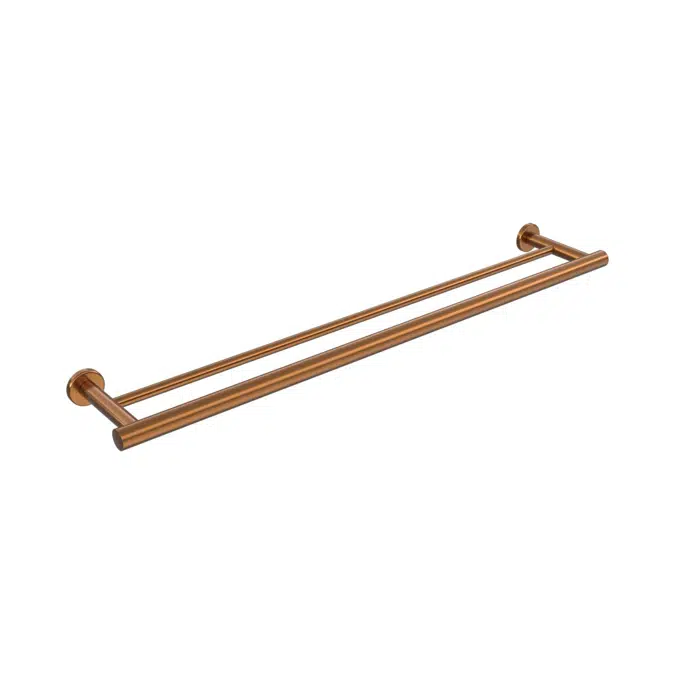 Drift Brushed Bronze 700mm Double Towel Rail 2269448