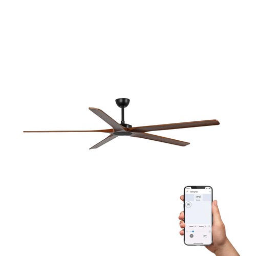 BIGWOOD XL siyah/ceviz fan TUYA