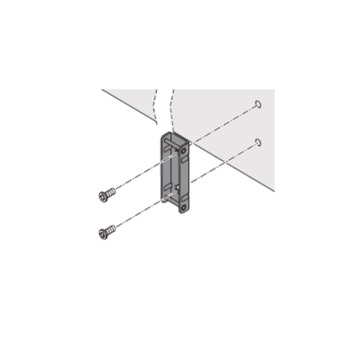 Flap Fitting Front Fixing Brackets, Front fix Free fold - 372.37.040