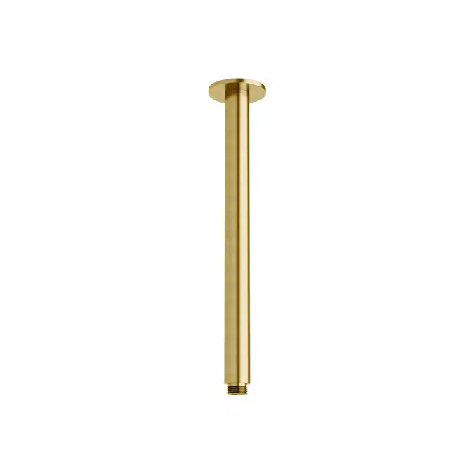 Milli Mood Edit 300mm PVD Brushed Gold Vertical Shower Arm 9510913