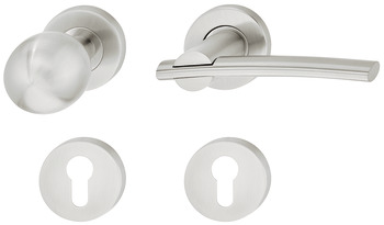 Kapı kulpu seti, Paslanmaz çelik, Startec, model LDH 2183 - 903.85.140