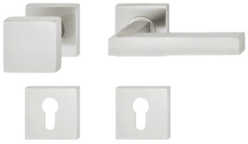 Door handle set, Stainless steel, Startec, model LDH 2166 - 903.96.870