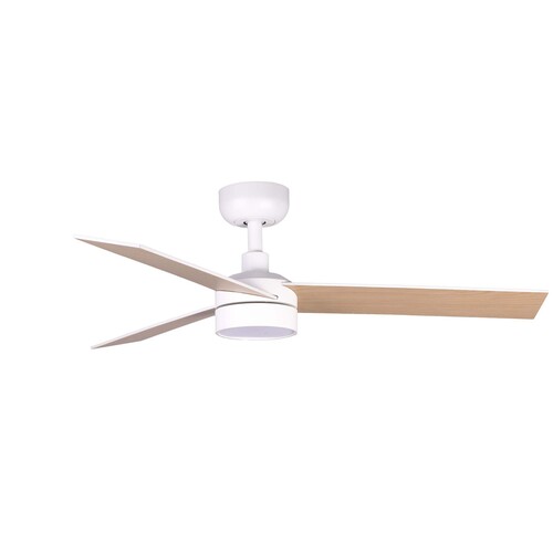 RUDDER S LED Ceiling fan beyaz/ash 20W SWT 0-10V/1-10V