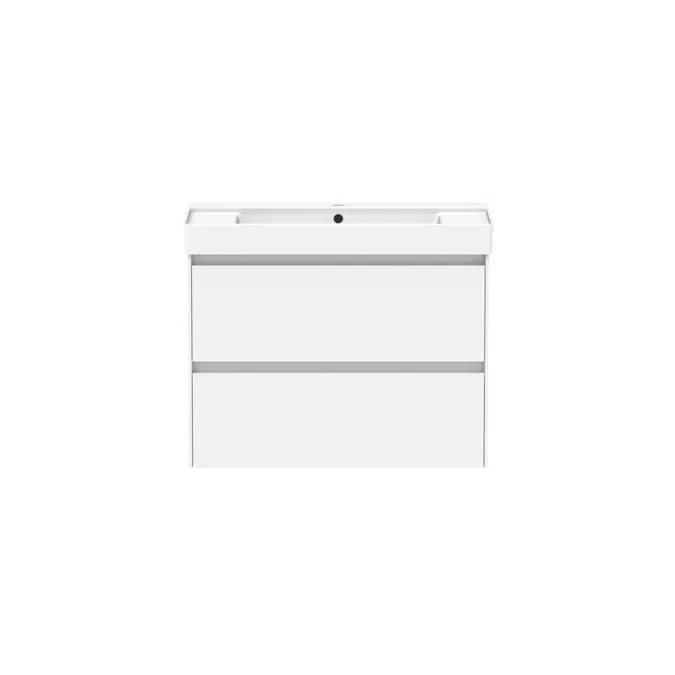 Ona Matte White Twin Centre Bowl Vanity 800mm 21194