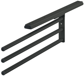 Towel rail, with extension runner, version swivels by 90° - 510.50.335