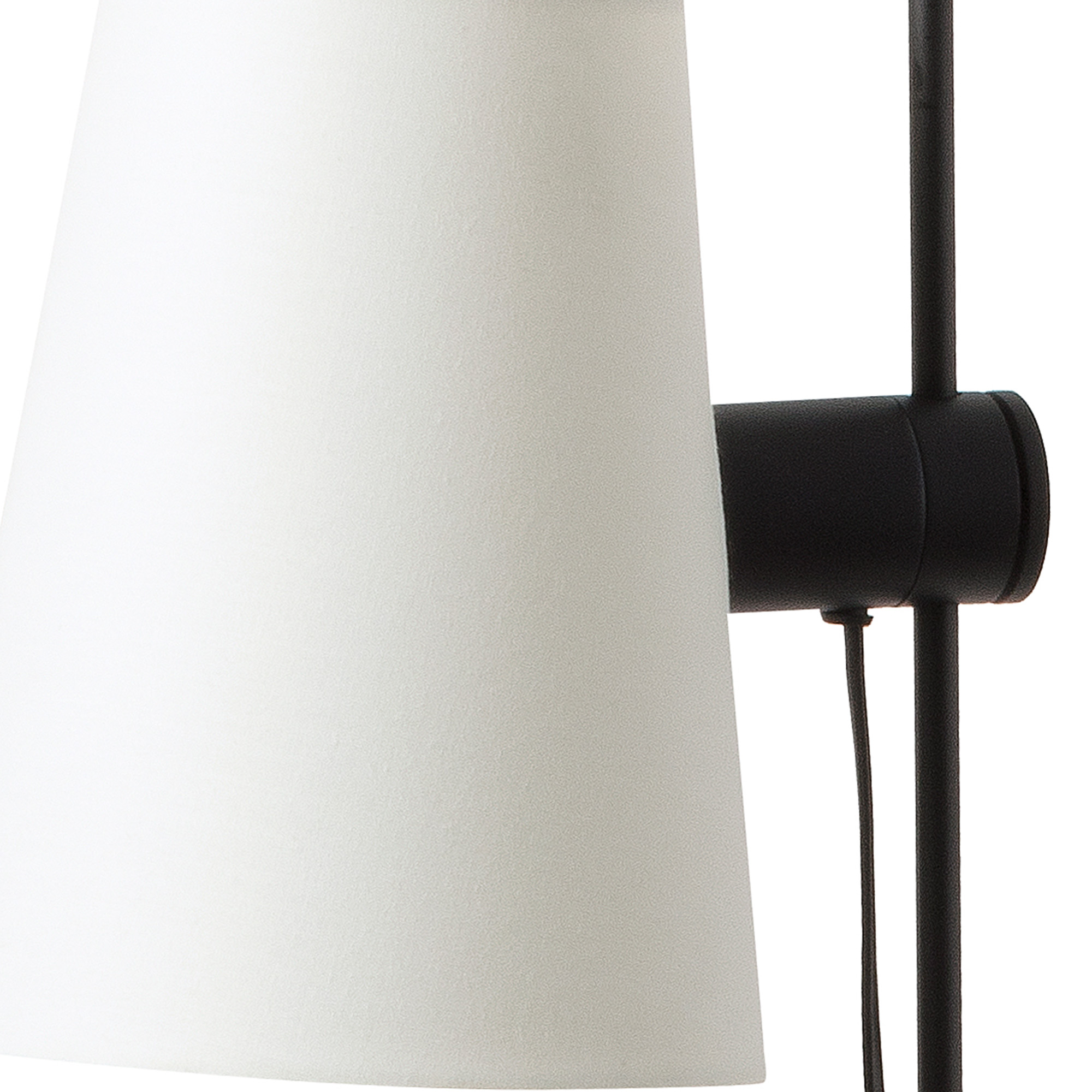 LUPE Black/beige floor lamp