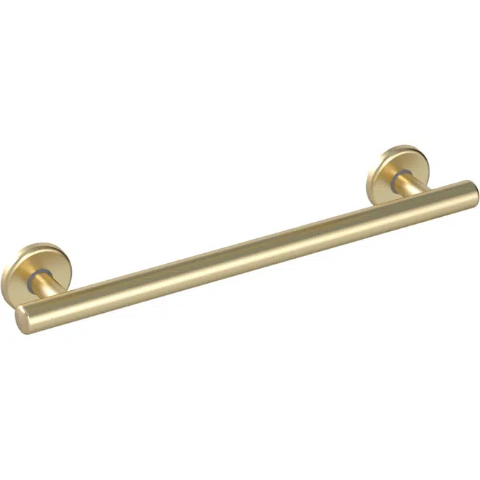 Mizu Drift Brushed Brass Straight Grab Rail 450mm 2266701