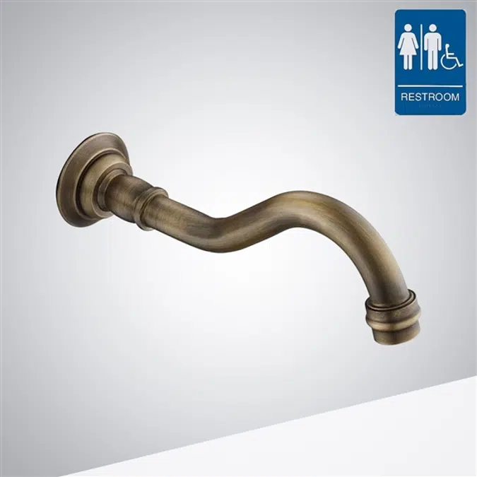 Antique Gold Wall Mount Touchless Faucet
