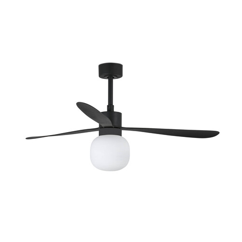 AMELIA BALL Ceiling fan siyah duvar kumandası siyah 2700K