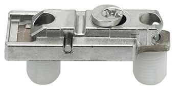 Mounting plate, Zinc alloy, for press fitting with pre-mounted dowels - 342.20.043