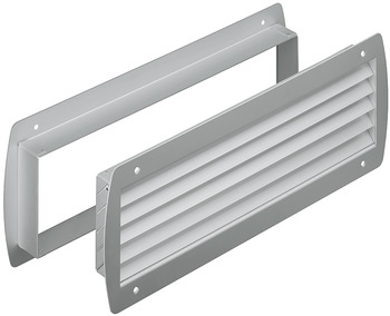 ventilation trims, Aluminium, with frame, obscure - 959.11.011