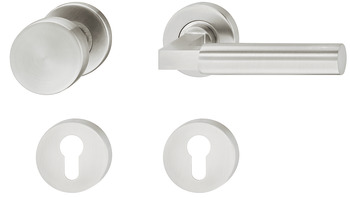 Kapı kulpu seti, Paslanmaz çelik, Startec, model LDH 2180 - 903.86.120