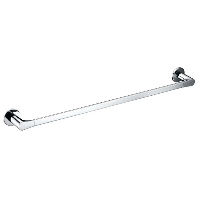 Mizu Silk Chrome Single Towel Rail 750mm 9506621