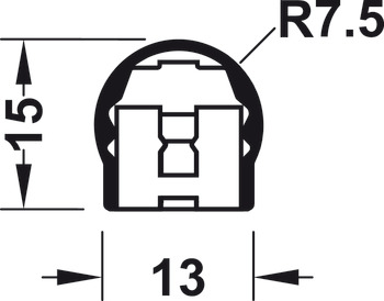 Hinge-side protection system, BU-K+, Athmer - 950.15.358