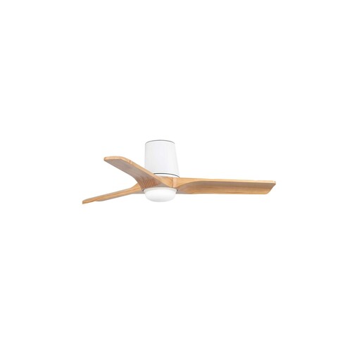 HEYWOOD TUB S LED Ceiling fan beyaz/pine 10W SWT duvar kumandası siyah