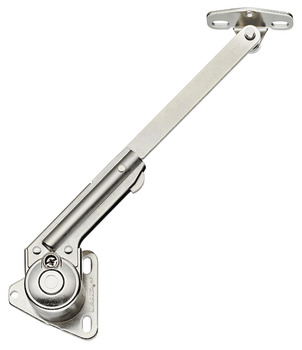 Lid stay, with joint, for wooden flaps, adjustable braking effect - 365.31.611