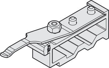 Buffer, with adjustable retaining spring - 942.56.041