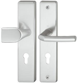 Security door handles, Aluminium, Hoppe, Birmingham 78G/2221A/2440/1117 - 904.81.261