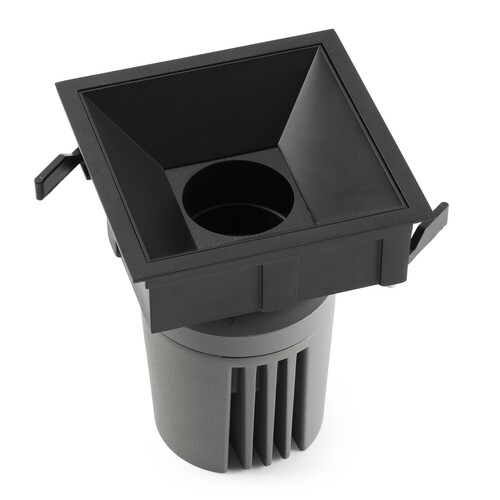 DEEP78 Black square downlight 60° 4000K CRI90