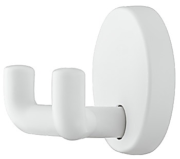 Wardrobe hooks, Polyamide, with 2 hooks, round rose - 842.62.099
