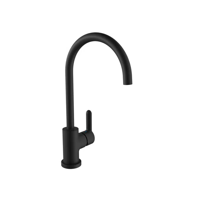 Nobili Balance Mat Siyah Gooseneck Lavabo Musluğu 2266866