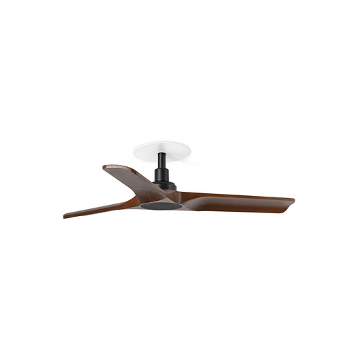 HEYWOOD RECESSED S Ceiling fan siyah/ceviz duvar kumandası beyaz