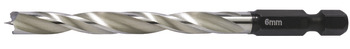 twist drill bit for wood, HSS, with hexagonal shank 1/4" - 001.20.503