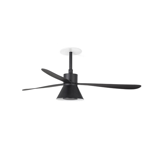 AMELIA CONE RECESSED Ceiling fan black CCT TUYA