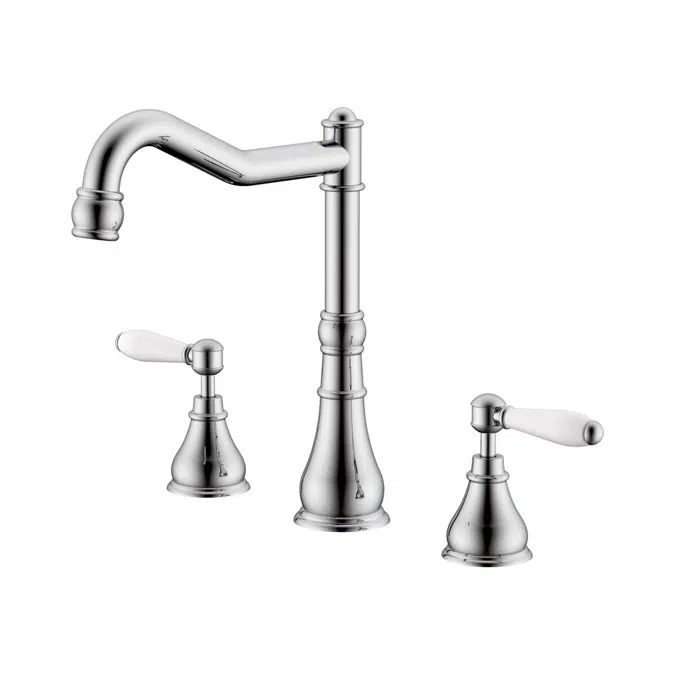 Milli Voir Chrome Porcelain Handles Sink Set 2265308
