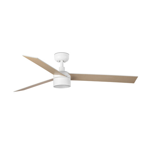 RUDDER TEK 3 L Ceiling fan beyaz/ash 4000K duvar kumandası siyah