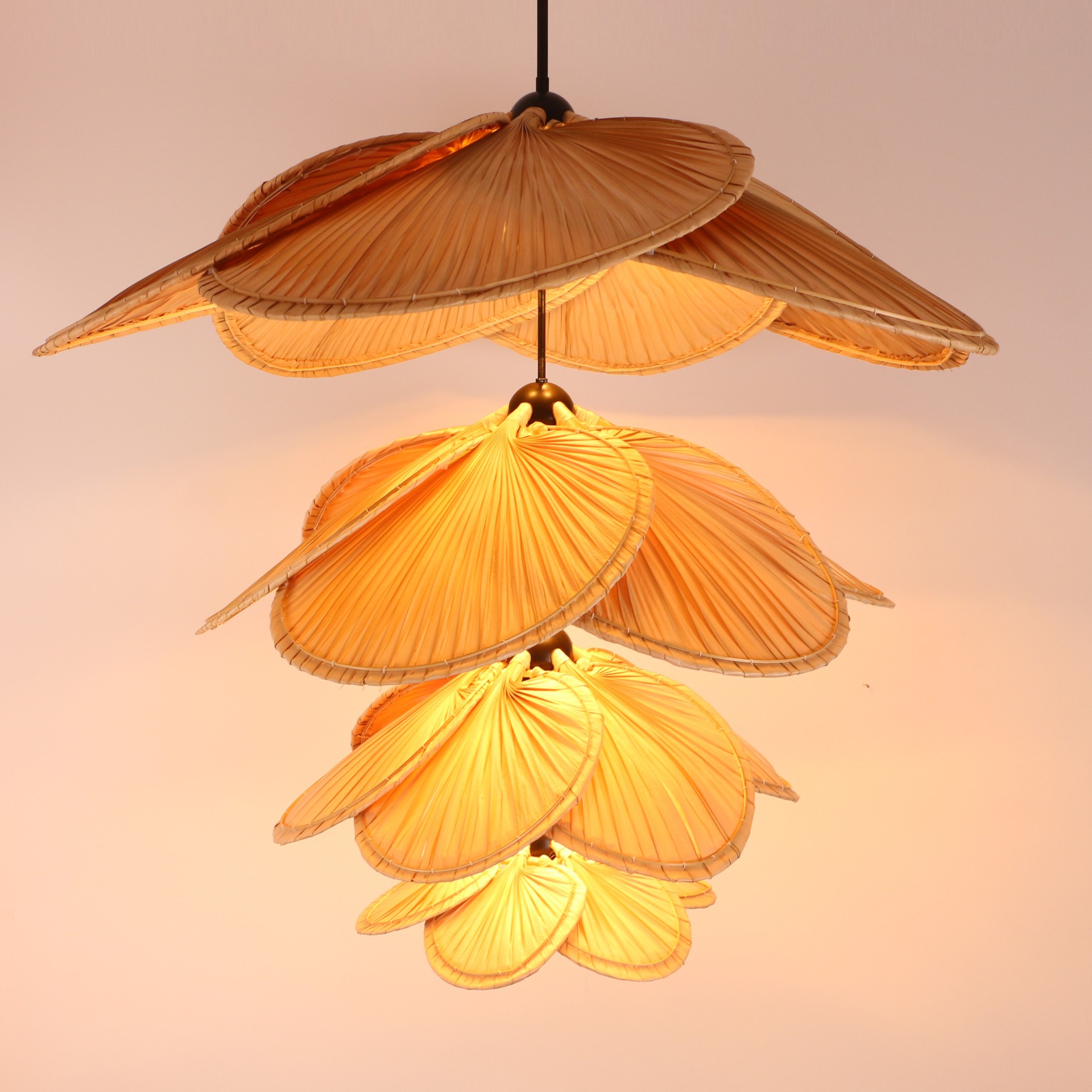 Doğal Palmiye 120x110 cm. Katlı Tasarım Aydınlatma