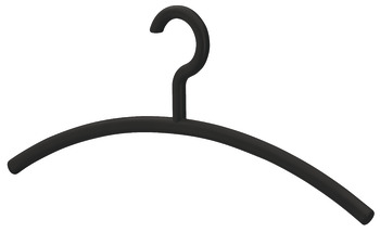 Coat hangers, polyamide, rigid hook, round shackle - 804.56.090
