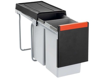 Çöp Kutusu Siyah 2x15Ltr - 528.00.022