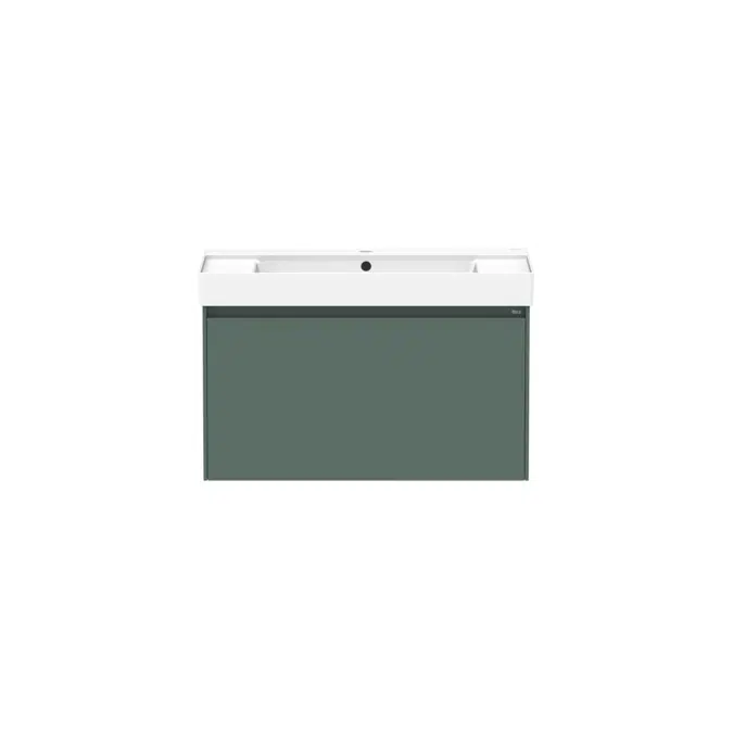 Ona Matte Green All Drawer Single Centre Bowl Vanity 800mm 20593