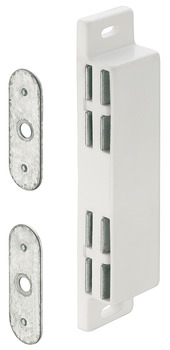 Double Magnetic Catch, Pull 2 x 3–4 kg, for screw fixing, square - 246.84.713