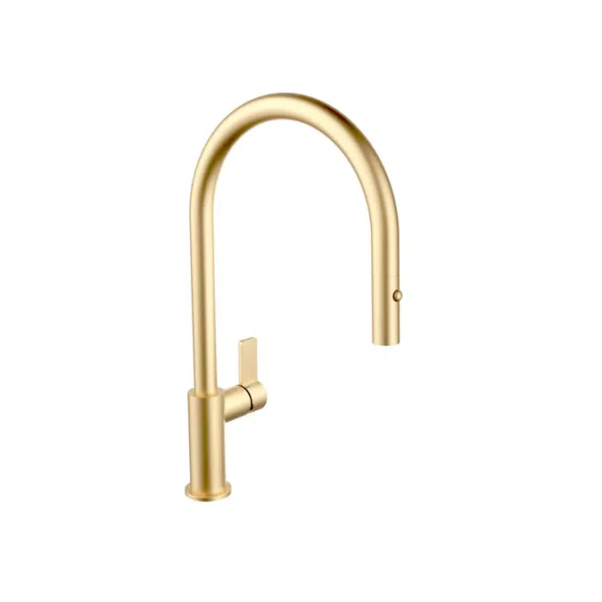 Nobili Flag Fırçalanmış Pirinç Gooseneck Çekilebilir Lavabo Musluğu 2266860