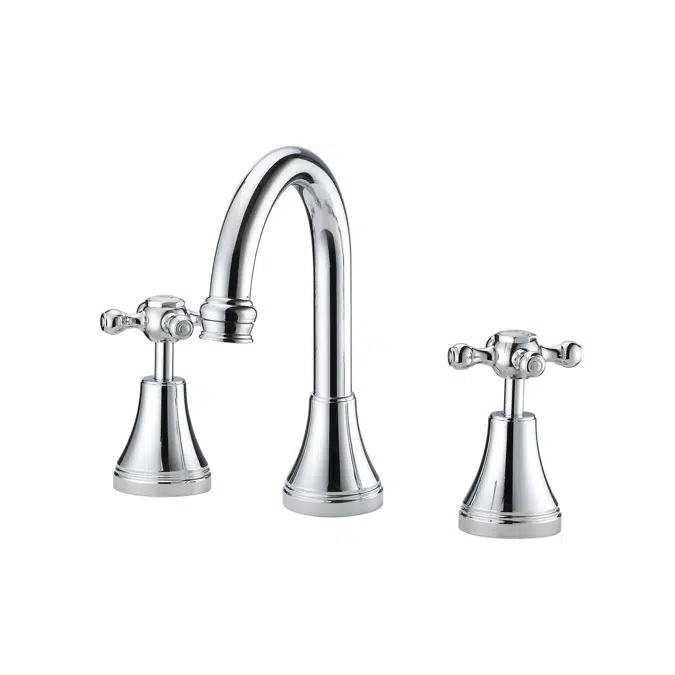 Kado Era Swivel Cross Handles Chrome Basin Set 9507751