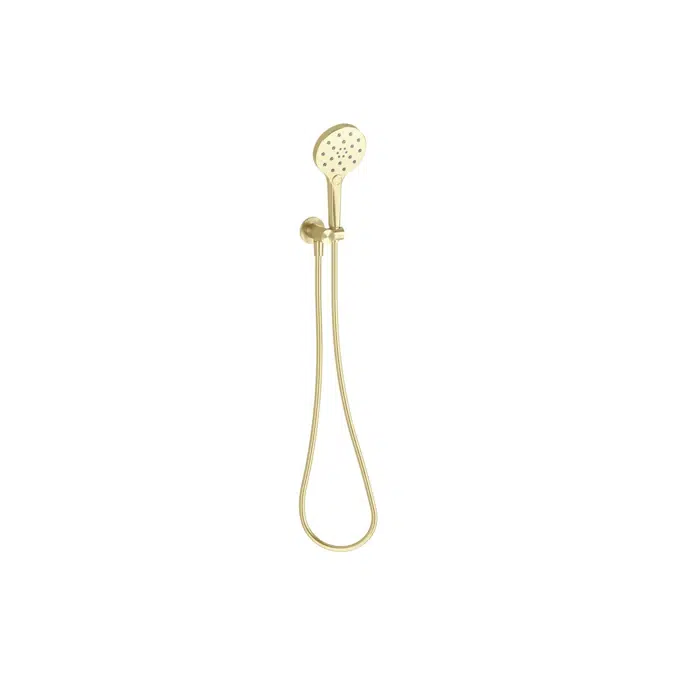 Milli Marq Edit Brushed Gold Handshower on Bracket (4 Star) 21993